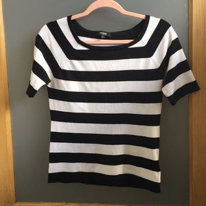 Premise Studio partisan stripe knit top